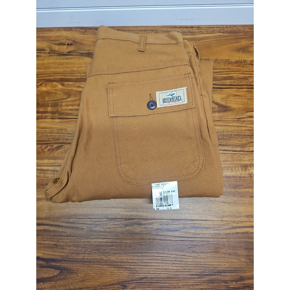 Red Head Bass Pro Brush Field Denim Jeans Men's Size 34X34 Hunting Brush‎ Pants